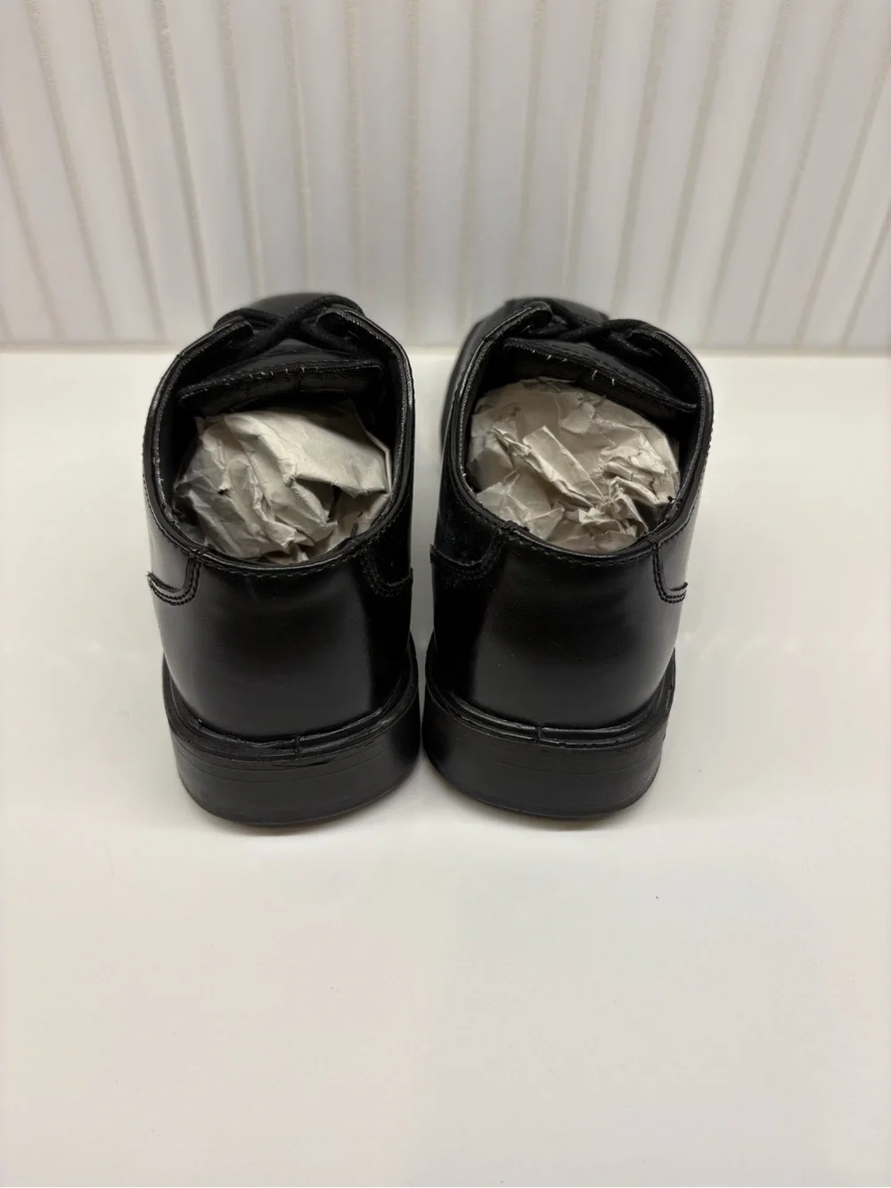 Classic Black Boy’s size 2.5W Oxford Lace-Up Dress Shoes